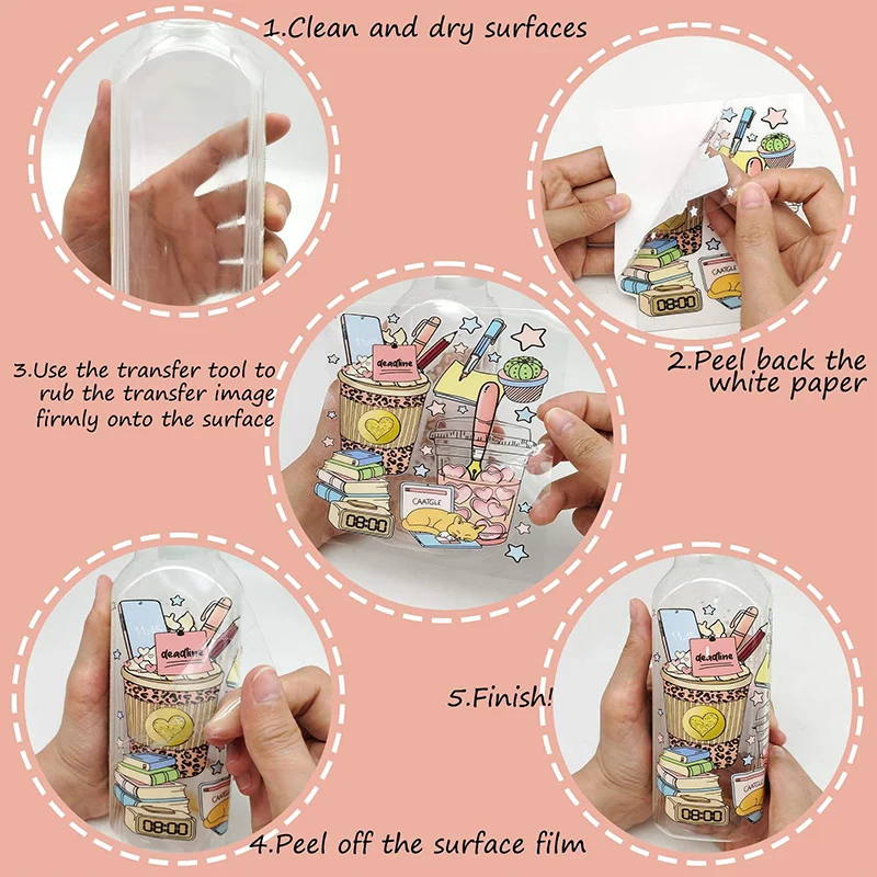 Wholesale Tumbler Custom Uv Dtf Cup Wraps Transfers Uv Dtf Cold Transfer Cup Wrap Transfers Decals Uv Dtf Glass  Wrap For Libby