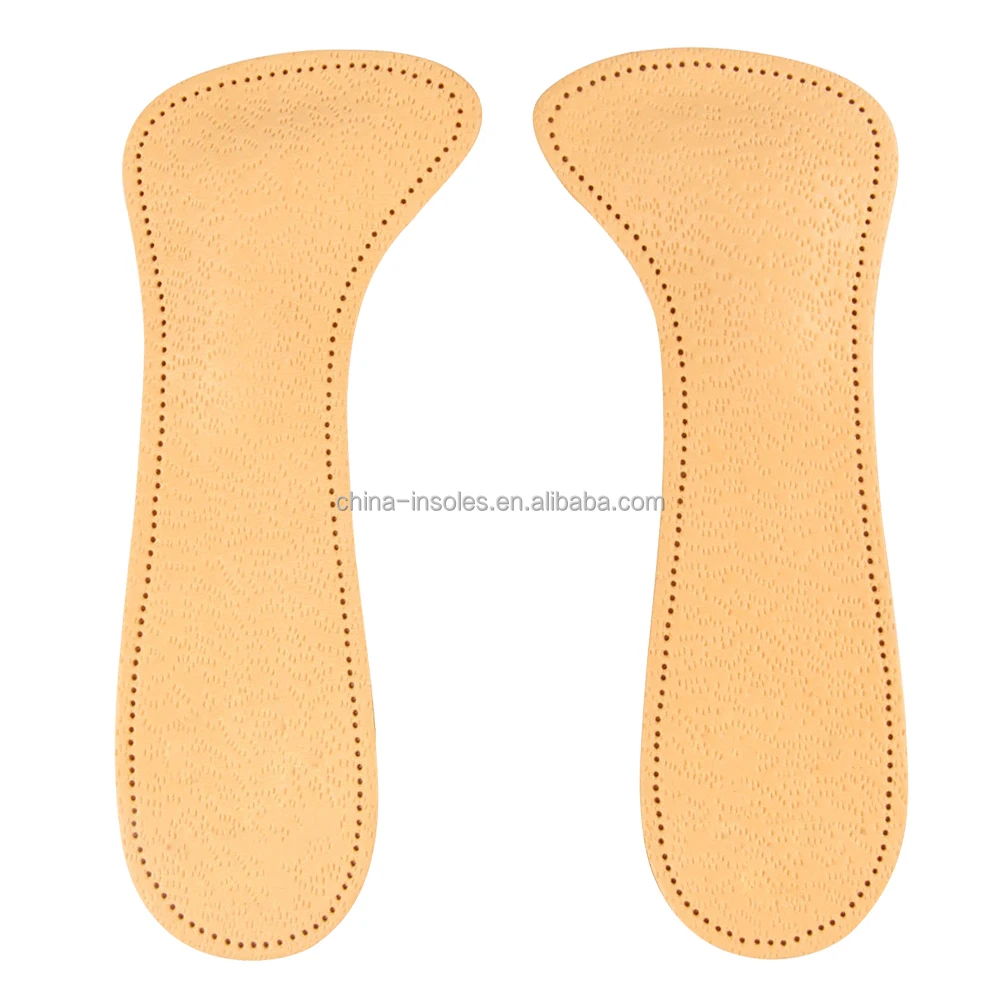 Custom 3/4 length women high heel lady shoe insole sheepskin leather insoles