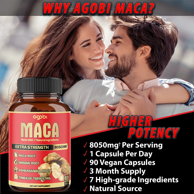 High quality Healthcare Supplements Extract Tongkat Ali Capsules Pills Bulk Red Yellow Maca Root Capsules