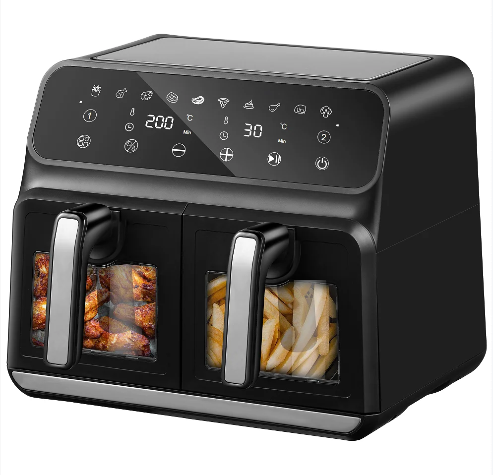Newest 8l Air Fryer Without Oil Oven Led Touchscreen Electric Deep Fryer 1800w Nonstick Basket Kitchen Cooking Fry
