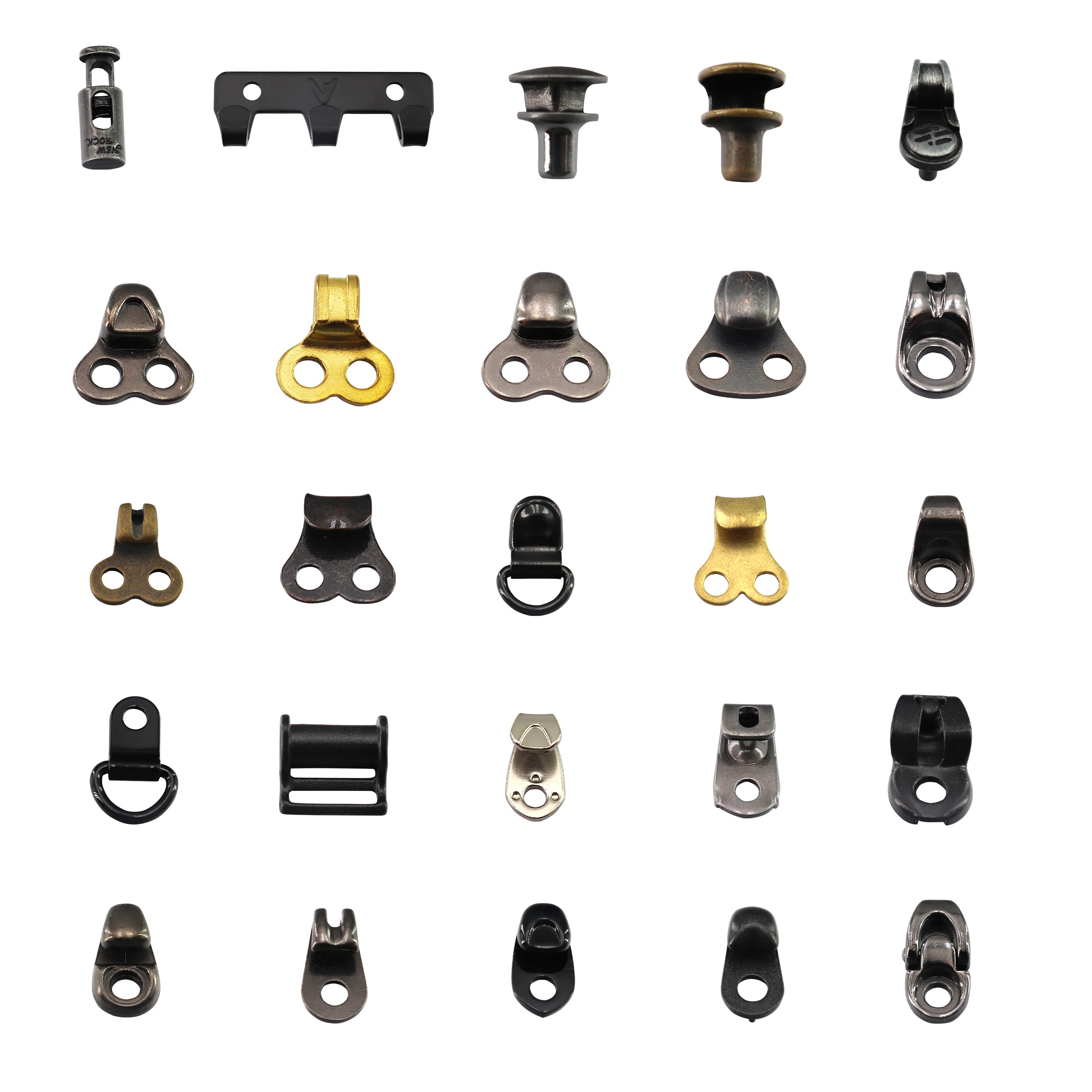 Shoe Lace Hooks Silver Alloy Shoelace Buckles Boot Hooks with Rivets for Repair/Camp/Hike/Climb Accessories