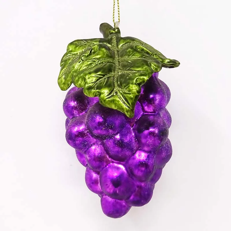 Factory wholesale glass tree christmas fresh grape pendant