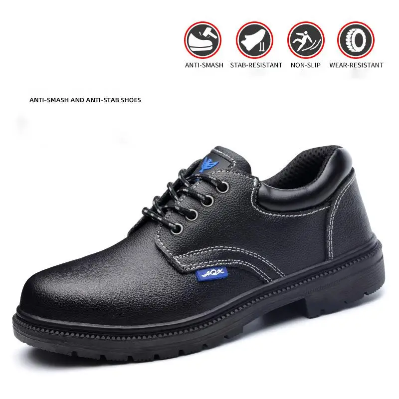 Wholesale Safety Shoes For Men Worker Protection High Quality Safety Shoes Steel Toe Anti Smash Safety  Shoes Work