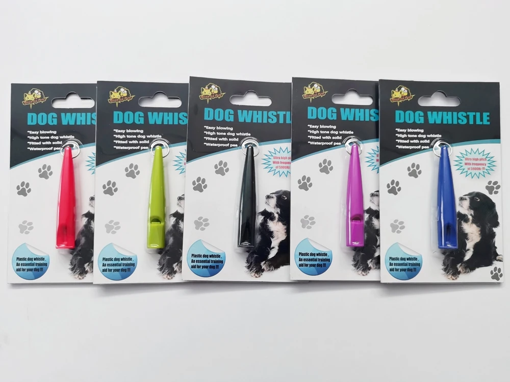 Wholesale Portable Plastic Dog Whistle For Pet Training With Lanyard