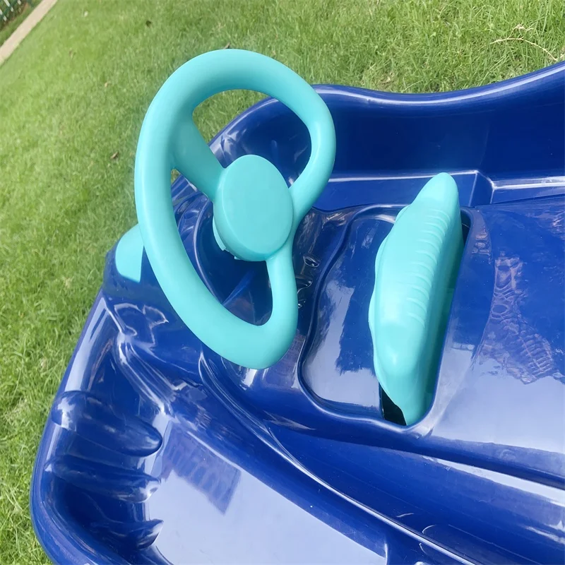 2022 NEW DEVELOPED  Plastic HDPE sledge snow scooter sleds with break WINTER  slide wholesale price