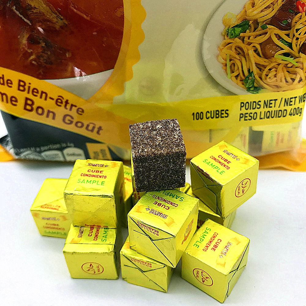 Mix broth powder 4g chicken shrimp beef flavor instant noodles seasoning cube for halal african muslim food cooking