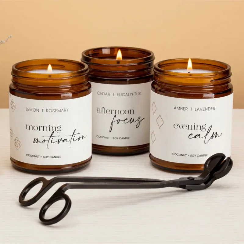 Creative Naturel 100g Soy Wax Pearls Cosmetics Scented Candle Packaging Box White Gardenia Home Travel Birthday Scented Candles