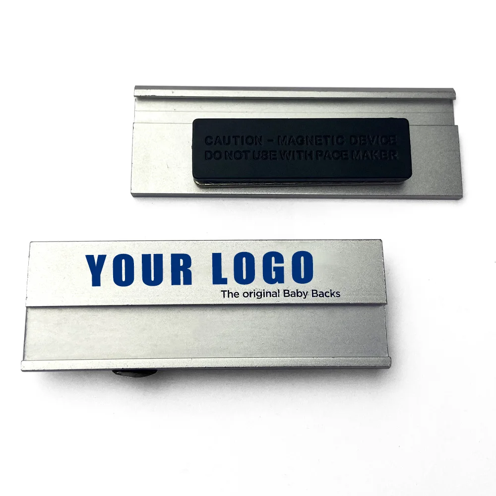 Sublimation Badges Pin DIY Blank ID Name Badge Heat Transfer Name Tag with Pin Backing for Personalized Badges Making