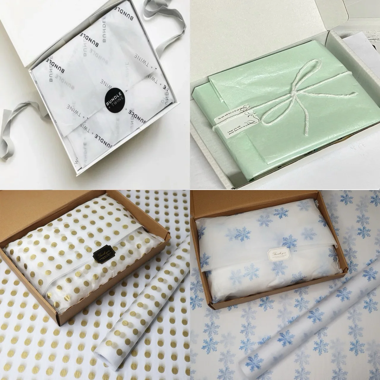 17g Custom Logo Gold Foil Stamping Brand Logo Printing Gift Shoe Clothing Wrapping Christmas Tissue Paper for Packing