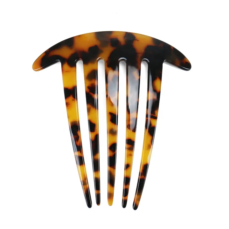 2020 New Ponytail Fork Comb Simple Cellulose Acetate Comb Cheap Little Hair Comb