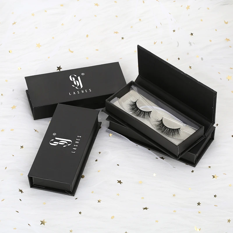 SY 2022 Top Trending Lash Products Cruelty Free Vegan Private Label Logo Packaging Natural 15 mm Mink Strip Eyelashes Vendor