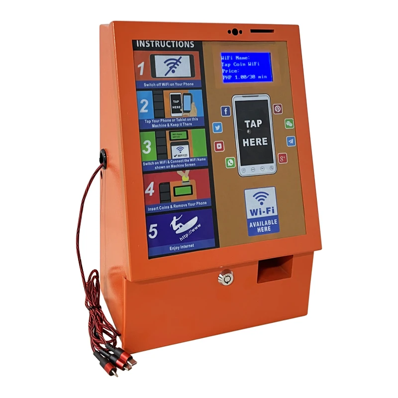 Self-service Wall Mounted Coin Operated WiFi Automatic Vending Machine