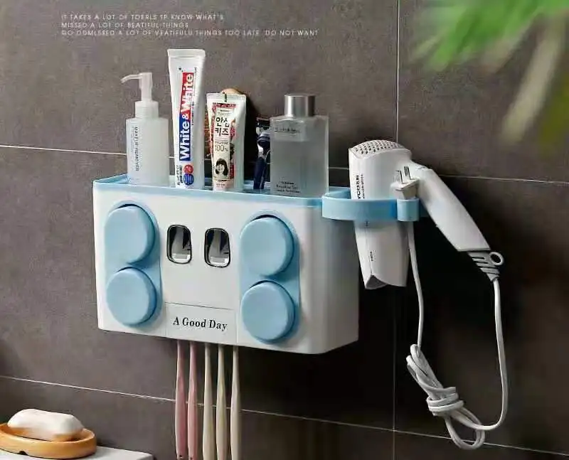 B539  B540 B541  Multi-function Toothbrush holder with 3 cups+2 toothpaste dispenser