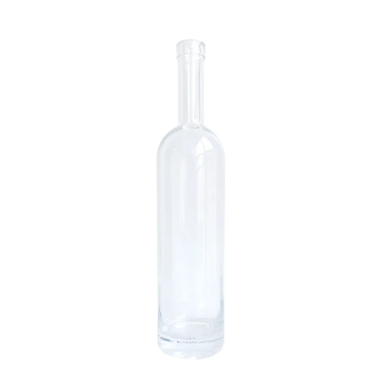 Wholesale 500ml 750ml 1000ml High Quantity Glass Bottle For Liquor Whisky Gin Vodka Rum Tequila