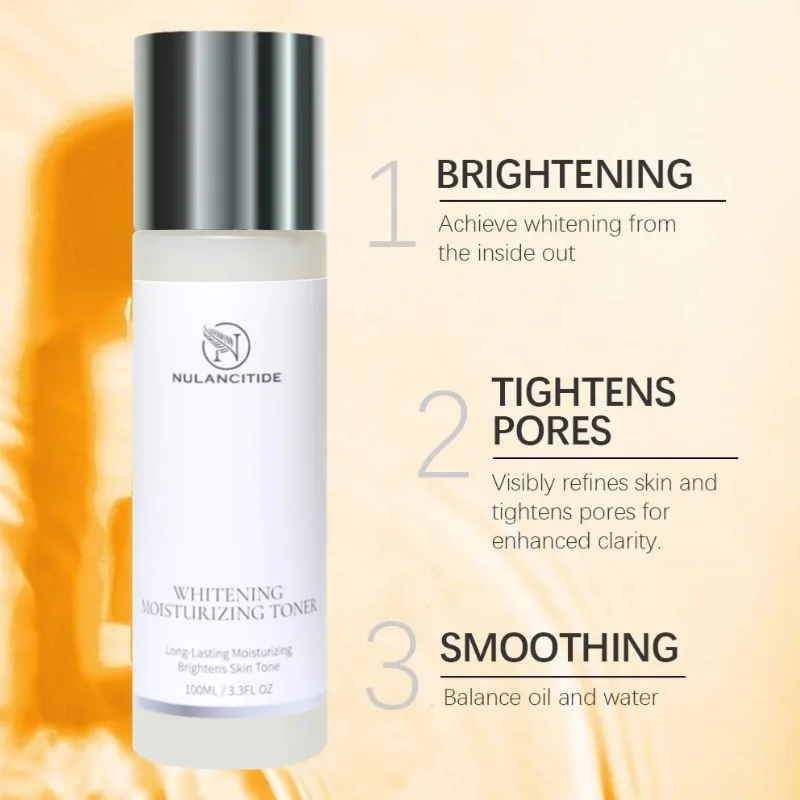 Hyaluronic Acid Facial Skin whitening And Moisturizing Toner Hookah Amide Brightening Serum VC Arbutin Anti-aging Akin Care