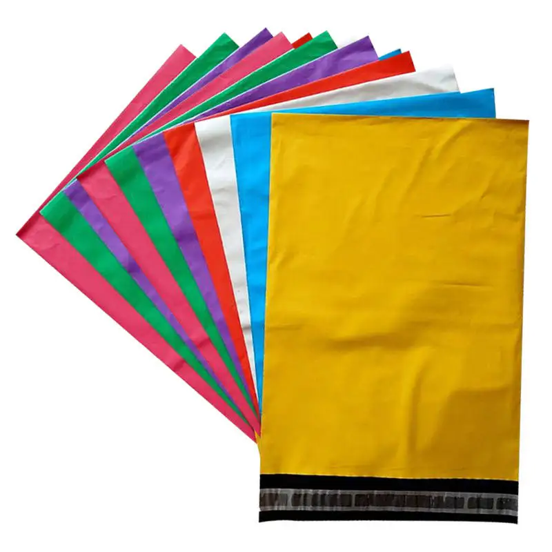 Plastic yellow color tamper proof PE logistic package envelop mail plastic bag custom mailing bags poly mailer