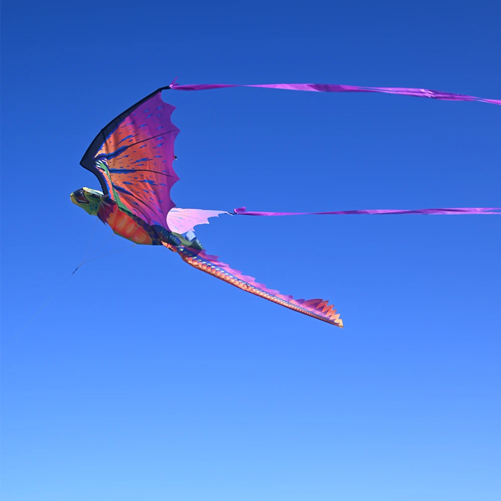 Hot Sale Custom Made 3D Dragon Flying Kite Easy to Fly for Children Fiberglass Frame and Fabric Material Perfect Gift