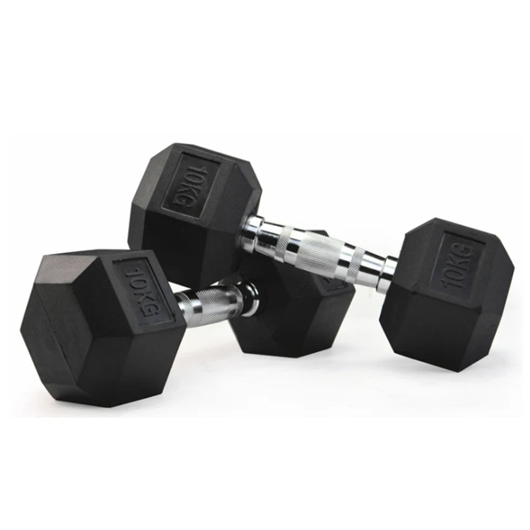 China Supplier Dumbbells High Quality 10kg Dumbbell Set Hexhead Dumbbells For Exercise Body