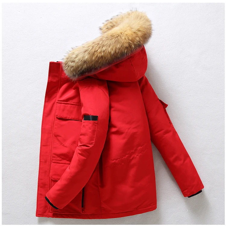 Hot Sale in the Us and Canada White Goose Down Jacket Winter Warm Windproof Fashion Luxury