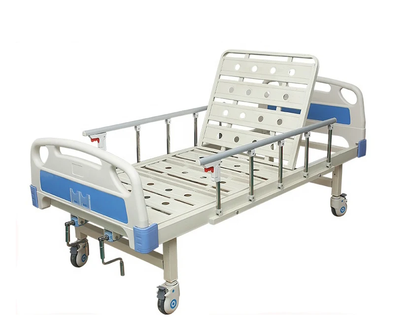 2-Function ICU Medical Hospital Bed with Anti-Sliding Manual Steel/Metal Construction 3-Year Warranty