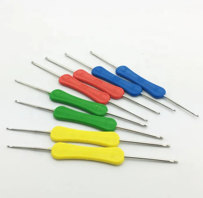 Double End Double Point  Needlework  Crochet Hooks Plastic Handle Knitting Needles