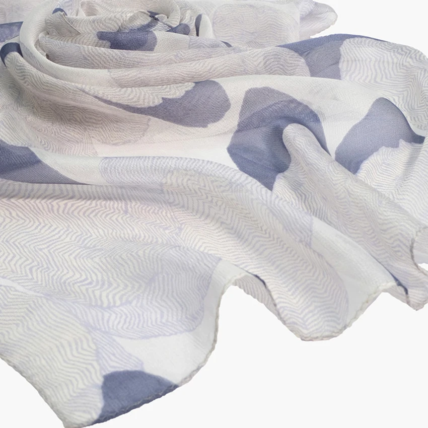Fashion Designer Italy Silk Scarf Square Digital Print Women Pure Silk Scarf For Girl