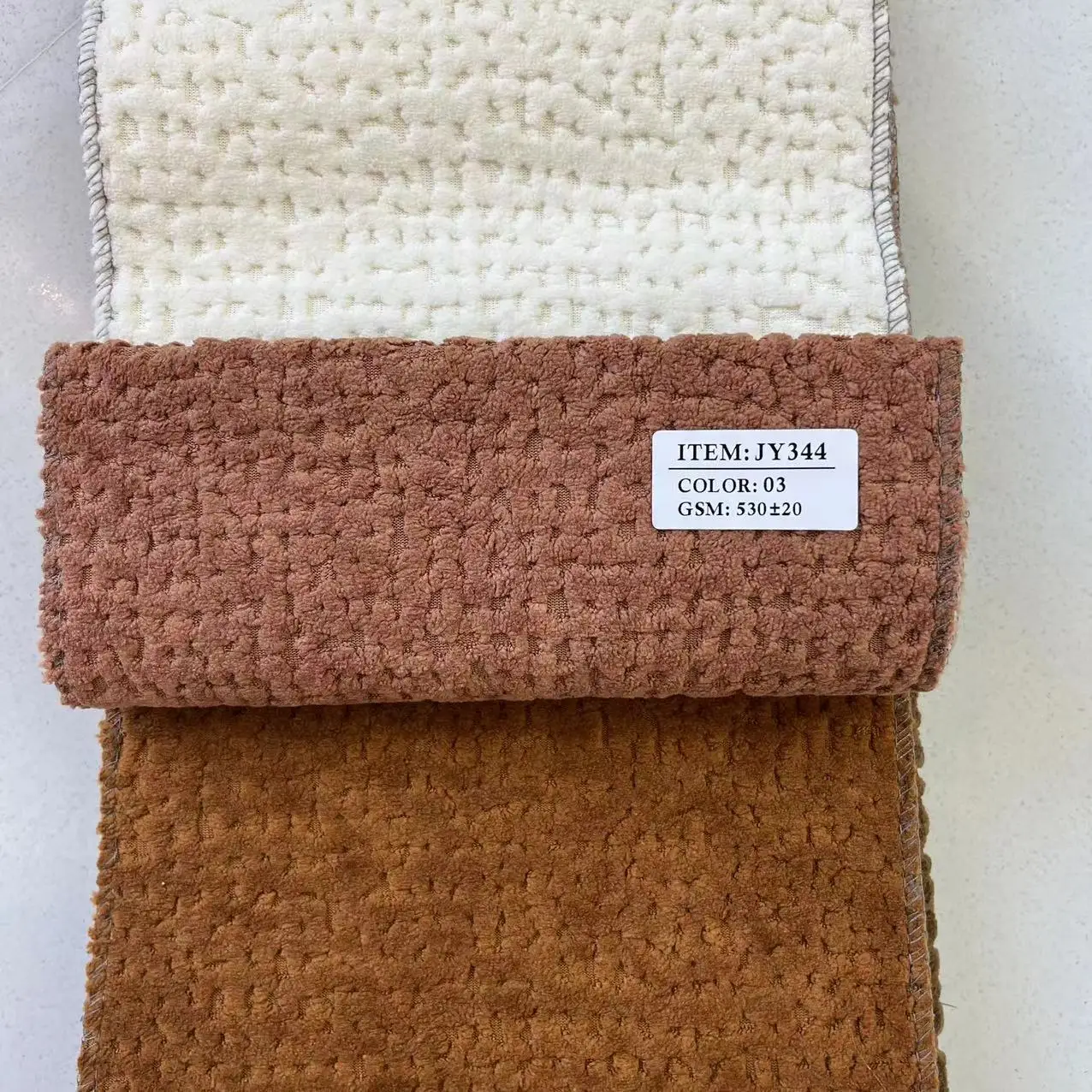 New type jacquard sofa upholstery fabric with printing for sofa toys bags high quality soft hand-feeling