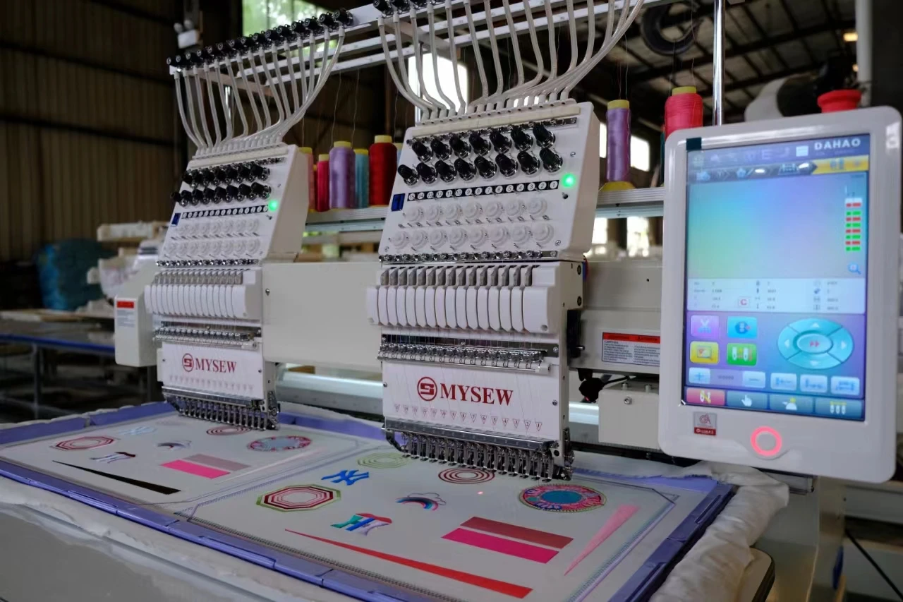 MYSEW MJS1502 15 Needle Double Head Commercial Sample Making Computer Fully Automatic Embroidery Machine