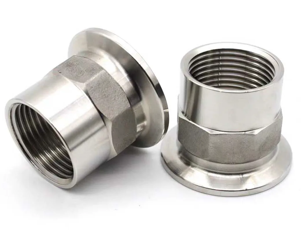stainless steel 304 sanitary Tri Clamp X Female Ferrule Adapter