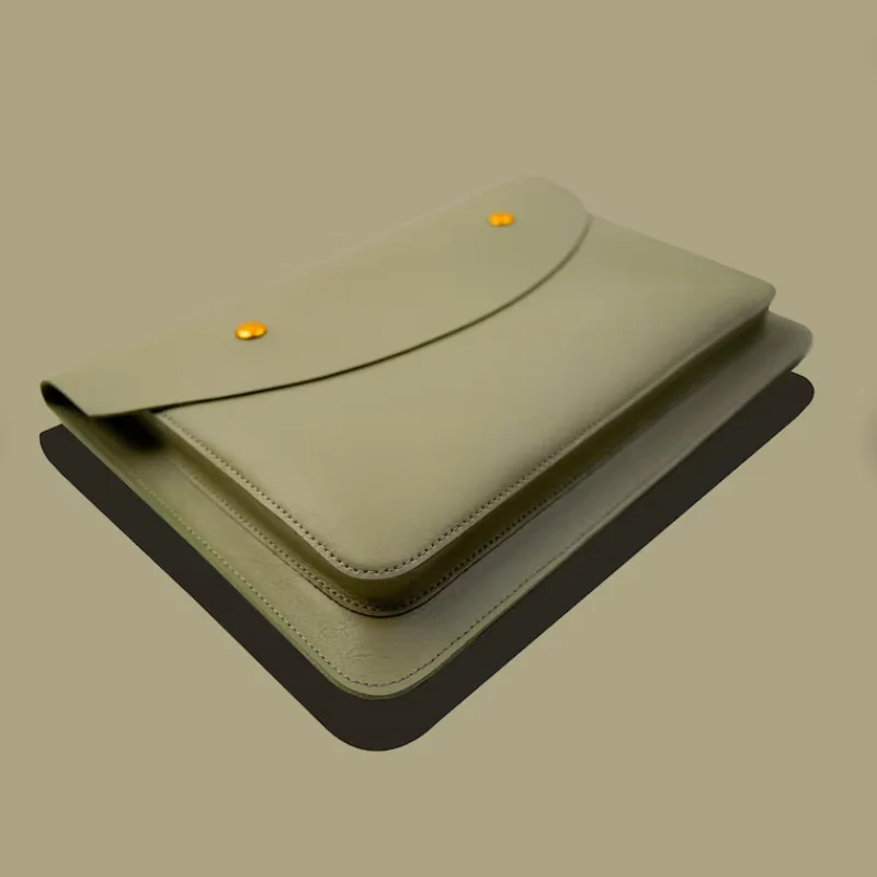 Custom PU Leather Laptop Bag Fashion Gifts Charger Pouch Luxury Simple Laptop Protect Case Cover