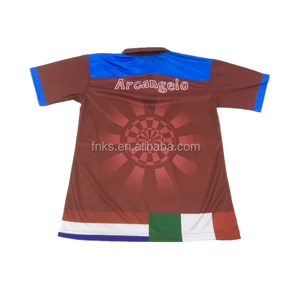 Custom Logo Man Sublimation Dart Shirts