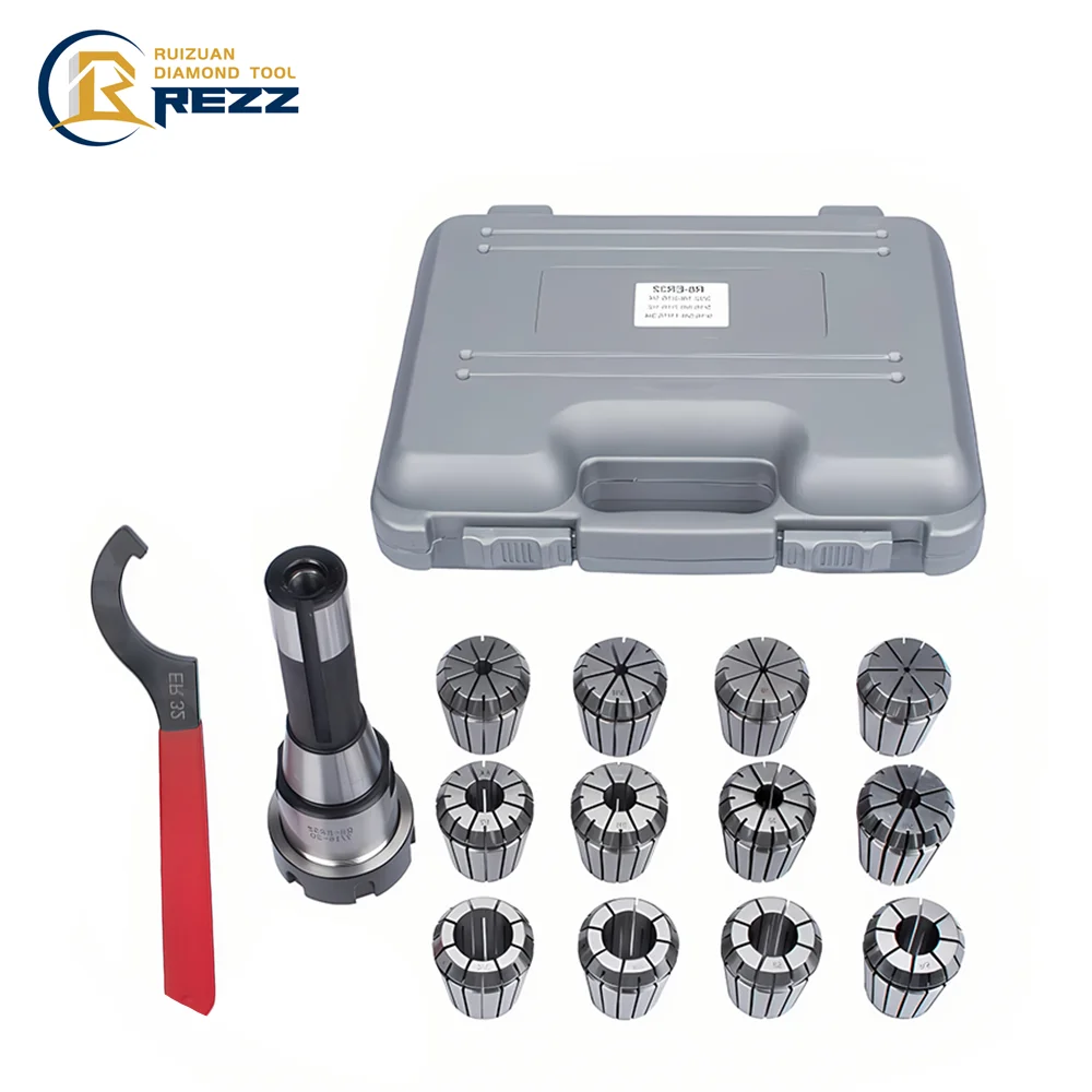 R8 ER32 12PCS Imperial Collet Set Milling Machine Tool Holder Set
