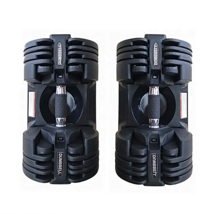 New Style Home Fitness Workout Quick Weight Adjust 5 to 45lb Adjustable Dumbbells Set