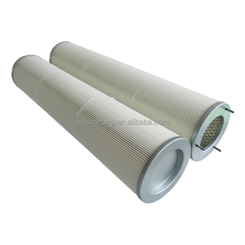 Three-ear quick-install foldable polyester fiber dust filter cartridge customize dust collector filter element