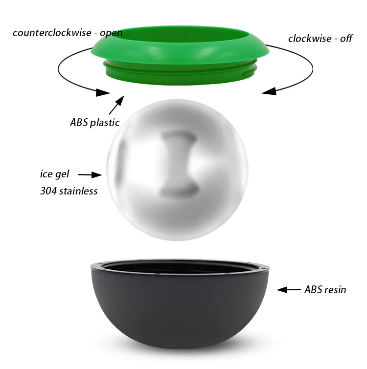 Роликовый массажер для холодного массажа, Крио-сферический Массажер для фитнеса, Крио-кружка, ледяные массажные чашки для мышц, лица, тела, мышц