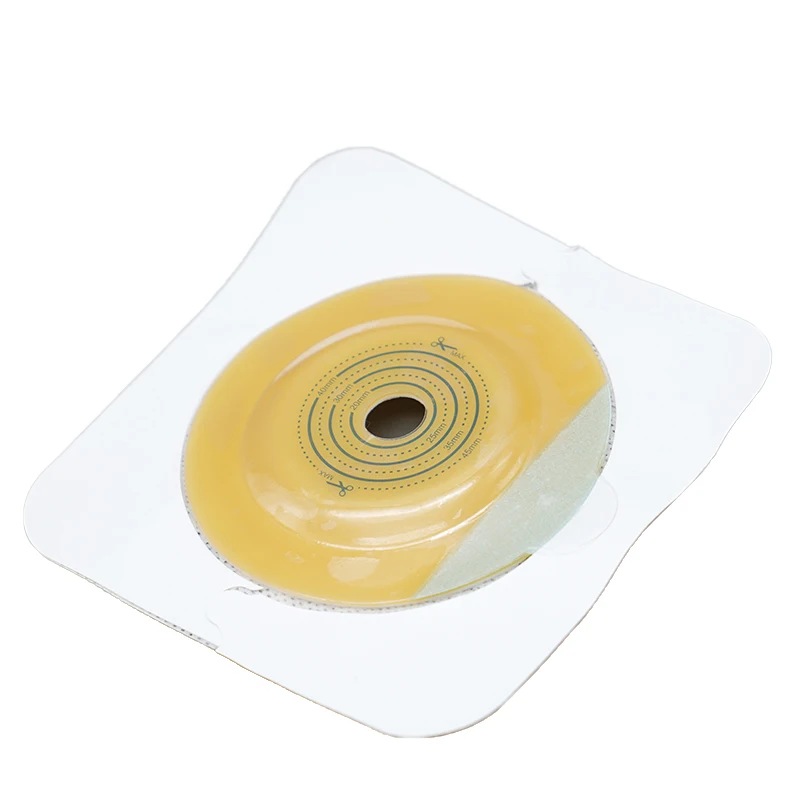 Ostomy convex skin barrier ostomy pouch flange hydrocolloid wafer for two piece system colostomy bag