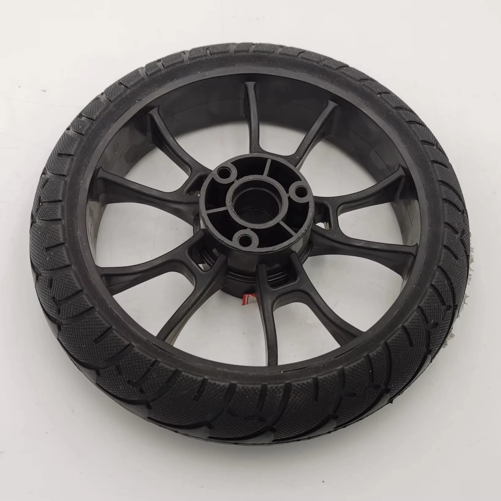 Scooter wheels solid high wear-resistant silent rubber wheels, shopping cart trolley pulley bearing wheels