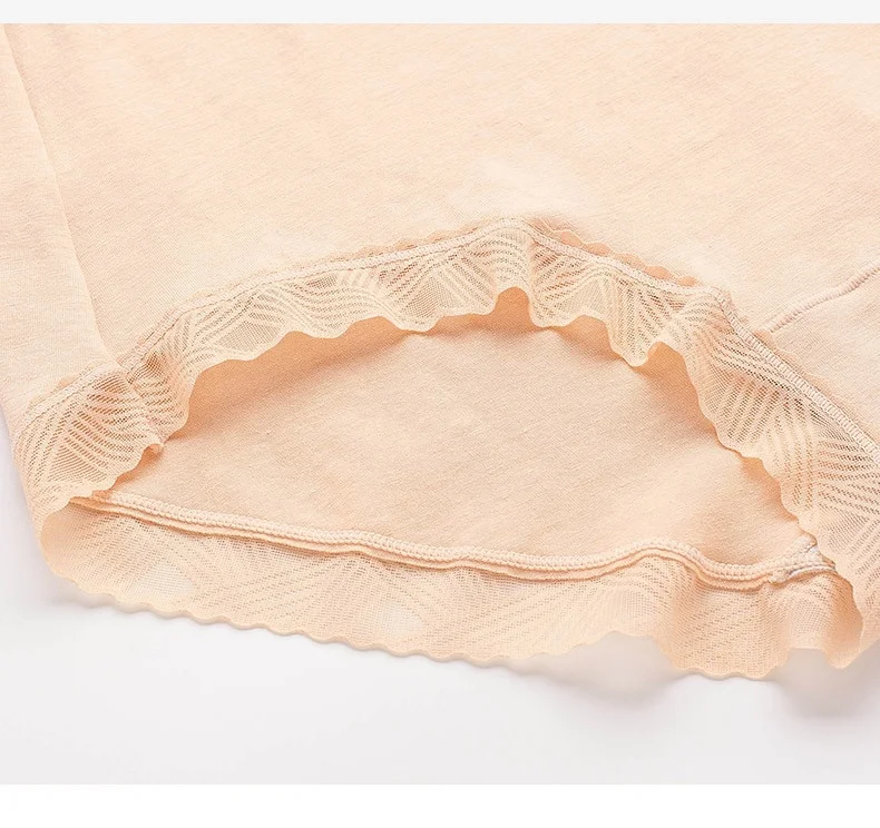 Seamless Body Shaping Pants Lace Trim Ladies Briefs Waist Shaping Panties Ladies Slim Shape Underwear Nylon / Cotton