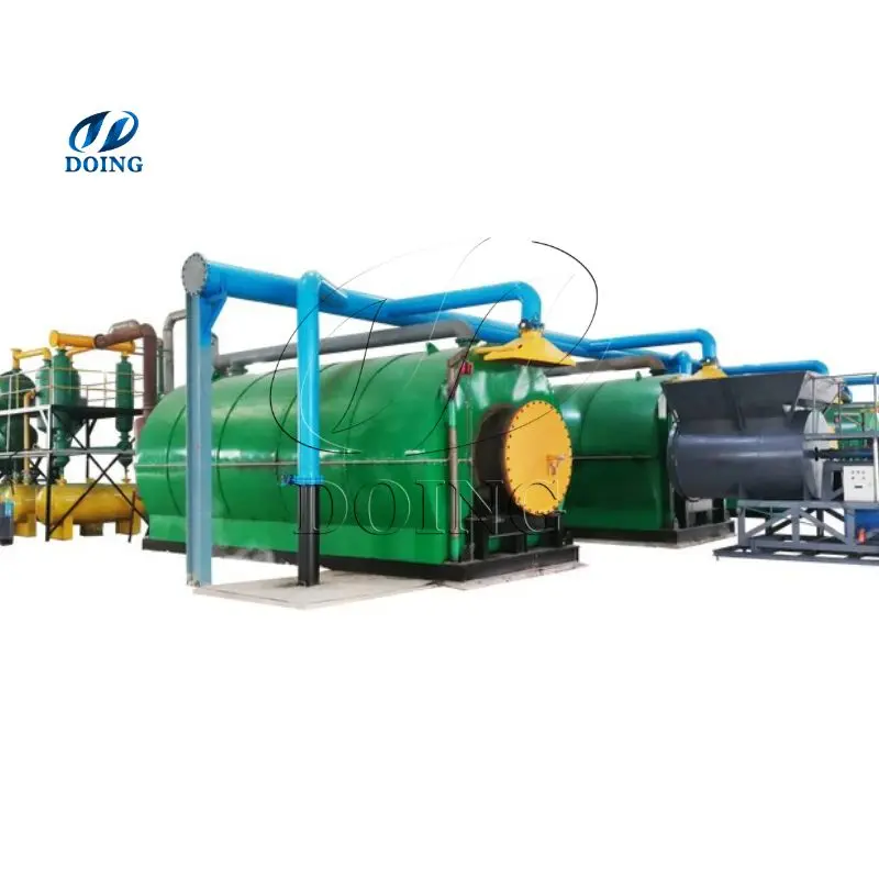 1 2 5 10ton Small plastic waste to fuel pyrolysis plant Household paper mill machine