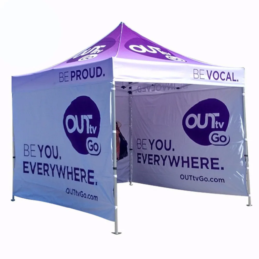 Bestful Aluminum Frame Folding Waterproof Gazebo Pop Up Canopy Tent for Printed 3x3 Outdoor Event Party Trade Show Custom Logo