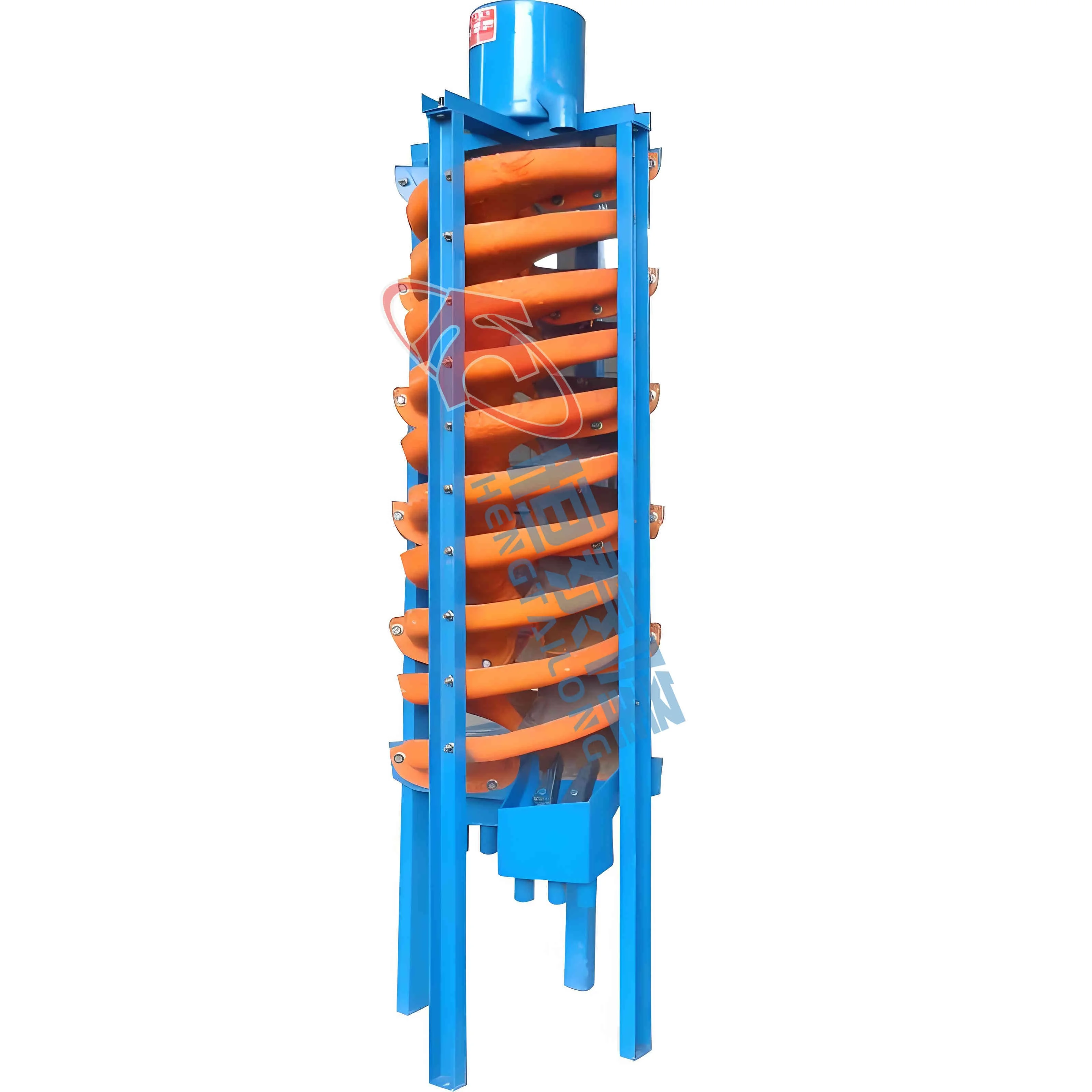 Gold Spiral Chute For Sale Concentrator Gravity Rotary Spiral Chute Chrome Tin Tungsten Ore Spiral Chute
