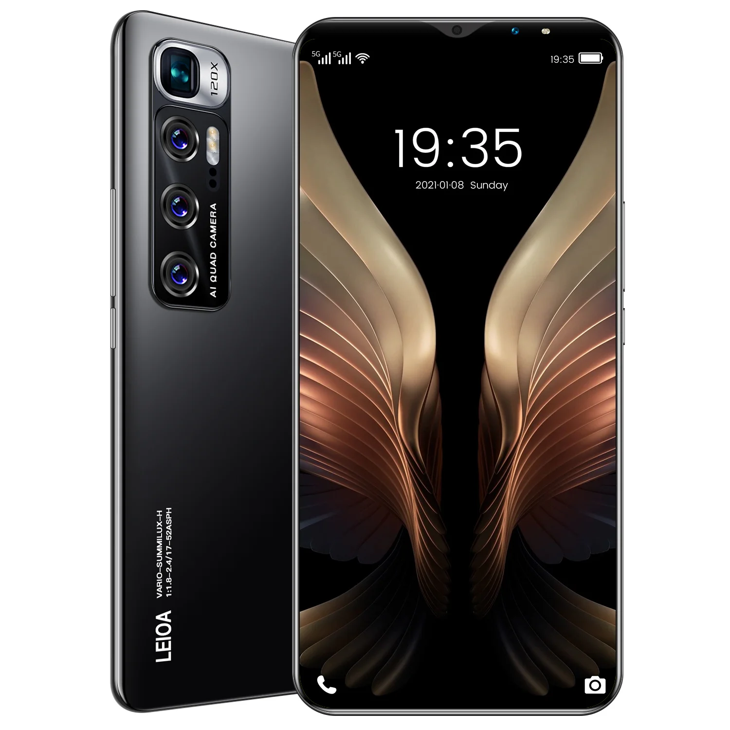 2021 Прямая продажа с фабрики 6,1 дюймовый m10 plus смартфон 8 ГБ + 512 ГБ полноэкранный мобильный телефон разблокировка пальцем/лицом