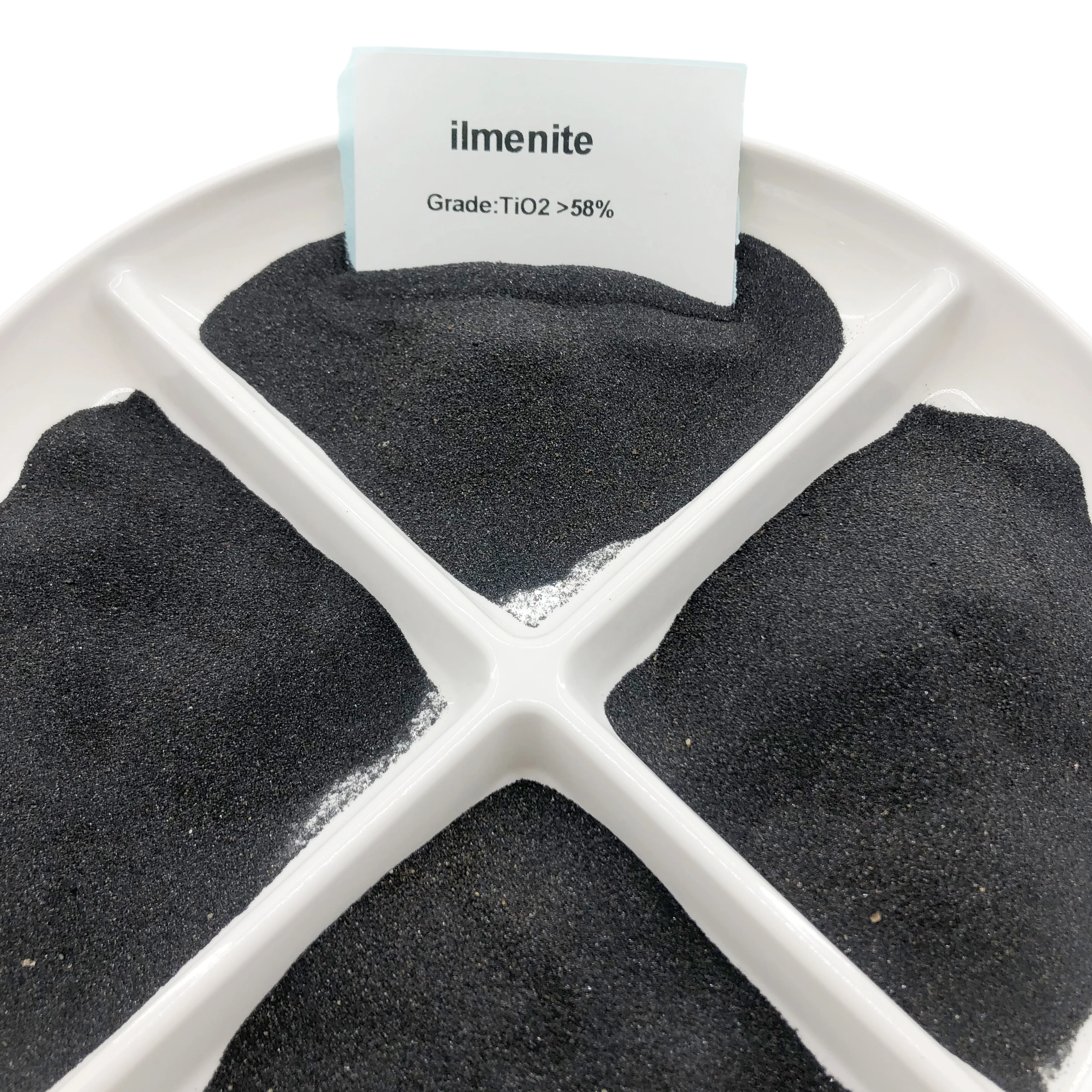 Бесплатный образец предоставлен 46% 58% натуральный Ильменитовый песок темно-коричневый TiO2