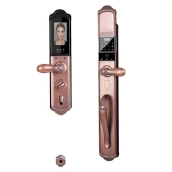 Luxury European villa entry door household intelligent electronic password fingerprint Tuya Camera 6068 mortise door lock