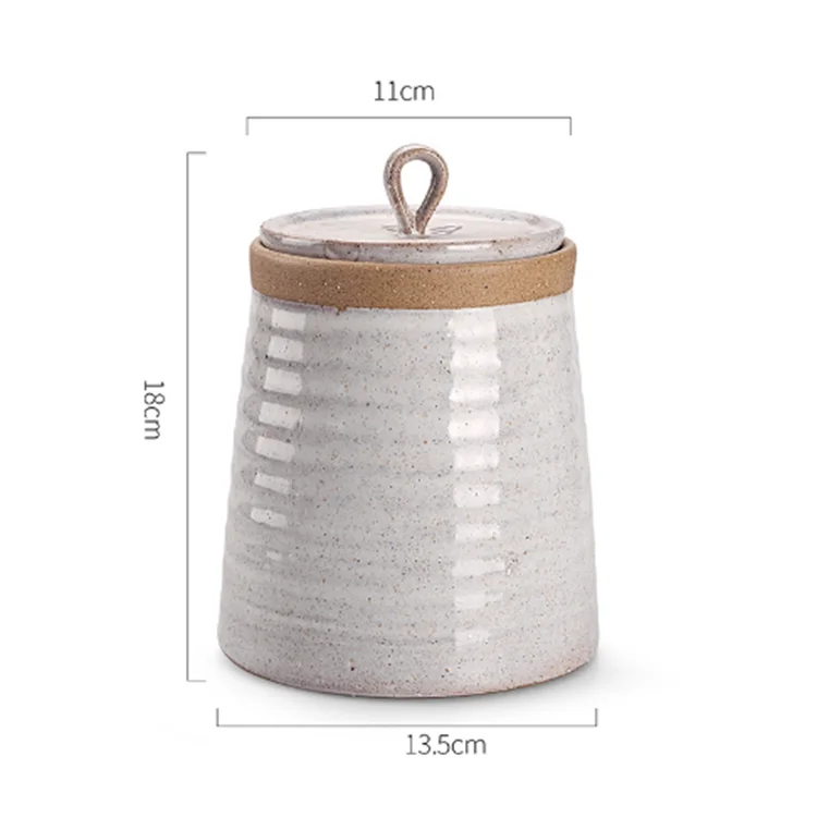 Custom ceramic sealed cans kitchen cereals storage container, food storage candy jars sealed boxes wholesale