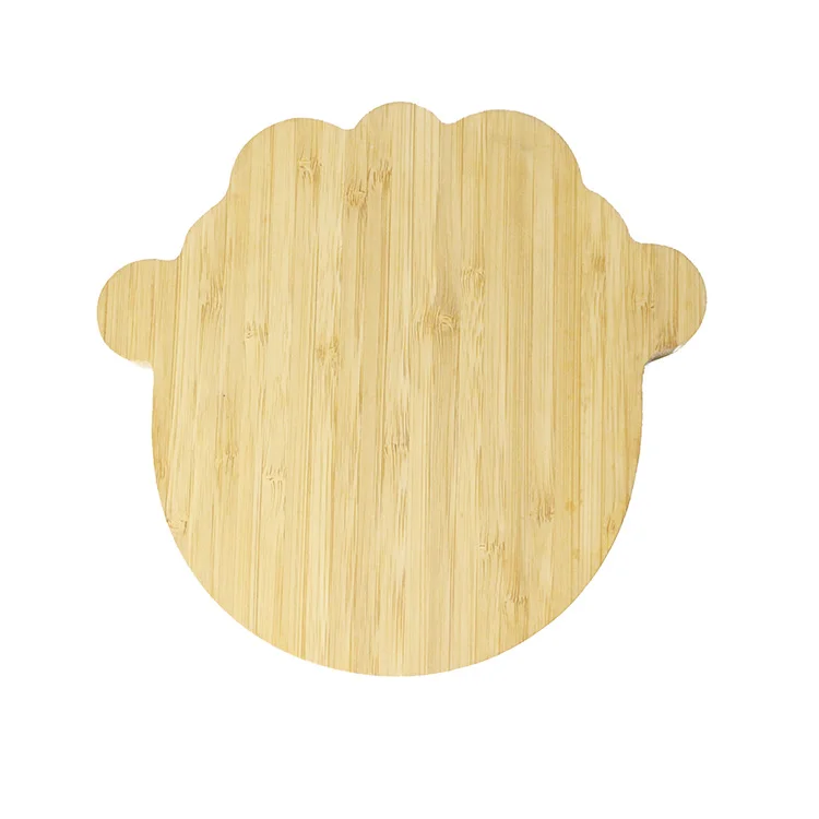 Wholesale Custom Logo Home Toddler Bamboo Suction Plate Baby Food Dish Feeding Plate