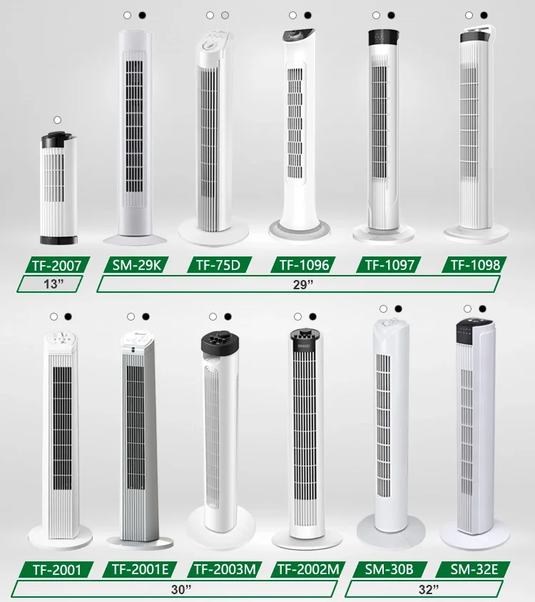 Tower Fan quiet home oem floor tower electric room fan rotating cooling silent smart oscillating stand