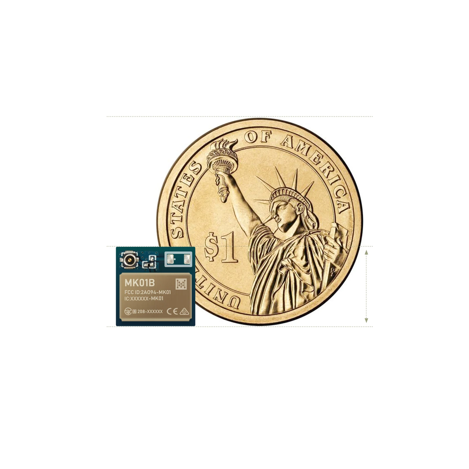 Small Bluetooth Module MK01 Nordic nRF52832 Chip ultra low power Bluetooth 5 modules