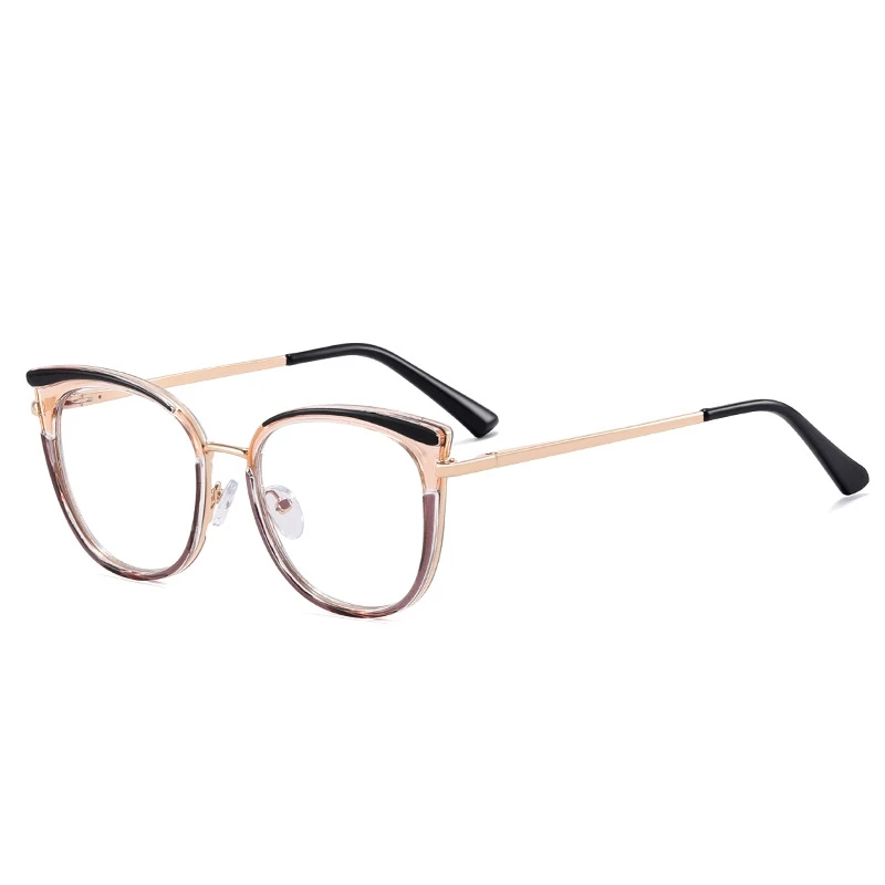 82185 Wholesale New Fashion High Quality Women Blue Ray Eyeglasses Frame Luxury Men TR90 Round Anti Blue Light Women Glasses