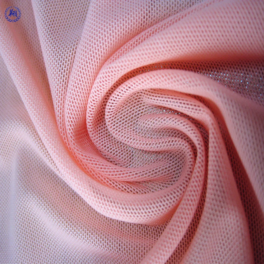 N045PB2 95%nylon 5%spandex Stretch Power net Mesh 90 Square Gram For Women Lingerie Underwear Fabric
